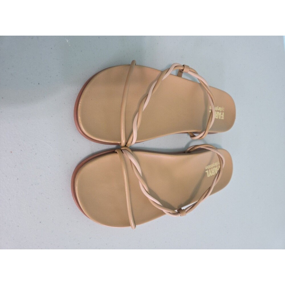 FARYL by Farylrobin Z3165* Morgan Camel Leather Sandal Women's Size 11
